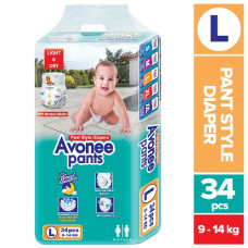 Avonee Large Pant Diaper 9-14Kg 34Pcs